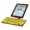 LargePrint Black on Yellow - PC Bluetooth Mini Keyboard