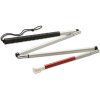 Ambutech Mobility Walking Cane: Folding Graphite Cane Marshmallow Tip (4 Section) - 36 inches