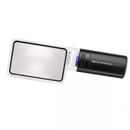 Eschenbach 3.5X Mobilux LED Lighted Pocket Magnifier Rectangle Lens