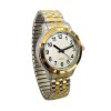 Men's Two Tone Talking Watch with White Face - Talking Man's Voice