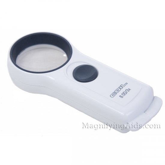 3X COIL Lighted Pocket Magnifier - 1.88 Inch Lens
