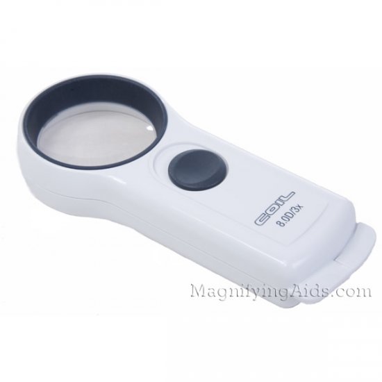 3X COIL Lighted Pocket Magnifier - 1.88 Inch Lens - Click Image to Close