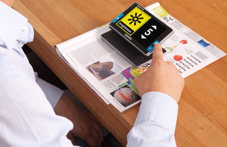 Optelec Compact 5 HD - Portable Video Magnifier 3 Hrs. of Battery Use! Optelec Compact 5 HD - Portable Video Magnifier 3 Hrs. of Battery Use!