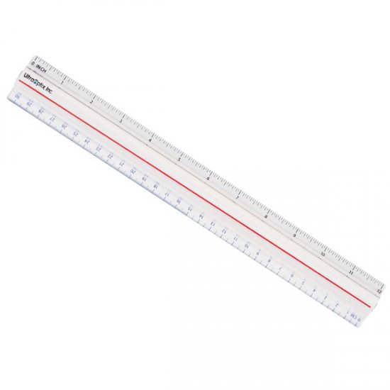 2X Bar Magnifier 12 Inch and Ruler