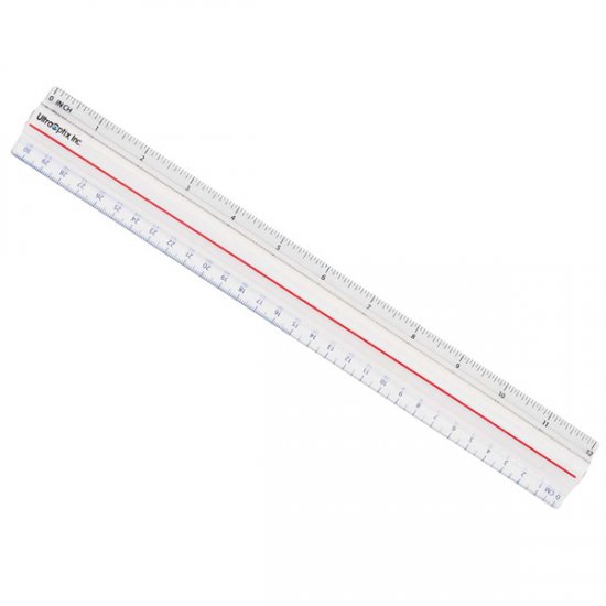 2X Bar Magnifier 12 Inch and Ruler - Click Image to Close