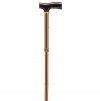 Lightweight Adjustable Folding Cane with T Handle - Bronze