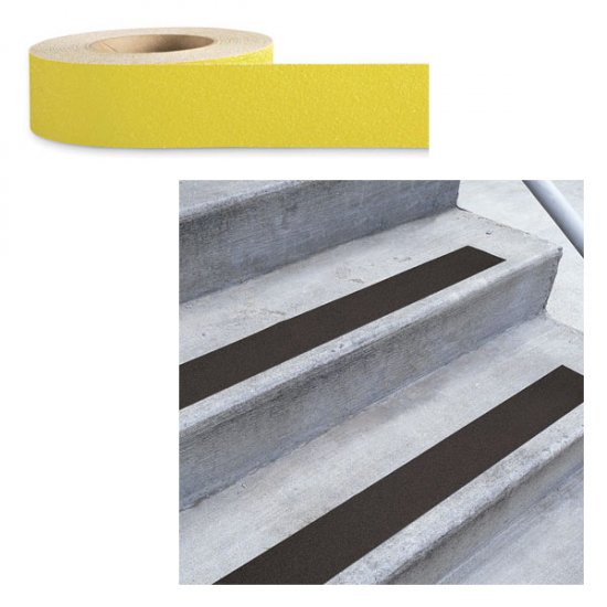 Low Vision Anti-Slip Adhesive Tape: Yellow - 2 Inch Wide