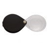 3.5X Eschenbach Leather Folding Teardrop Pocket Magnifier - Black