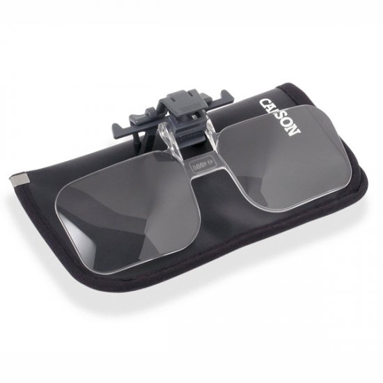 2X Clip and Flip Multi Powered Clip-On, Flip-Up Magnifying Lenses