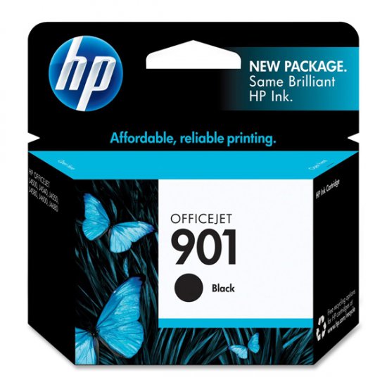 HP 901 Black Ink Cartridge - Click Image to Close