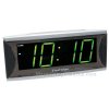 Super Loud 1.8 inch Green LED Alarm Clock