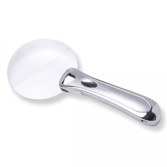 2X Chrome Lighted RimFree Magnifier 2X Chrome Lighted RimFree Magnifier
