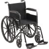 Silver Sport 1 Wheelchair with Full Arms and Swing away Removable Footrest