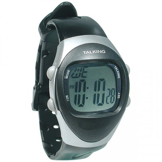 Unisex New Age 4 Alarm Talking Watch - English - Click Image to Close