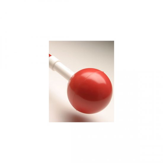 Ambutech Ball Cane Tip: Slip On Style - Red - Click Image to Close