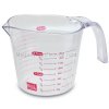 2 Cup Measuring Cup: Clear with Red Print