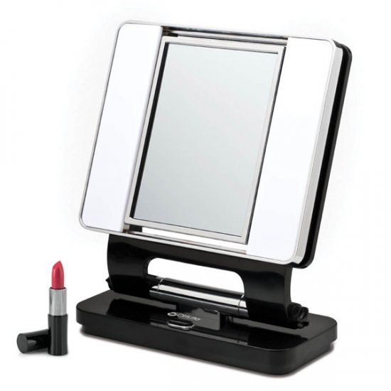 Ott Lite Natural 5X-1X Lighted Magnifying Makeup Mirror: Black Ott Lite Natural 5X-1X Lighted Magnifying Makeup Mirror: Black