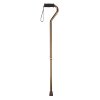 Foam Grip Offset Handle Walking Cane - Bronze