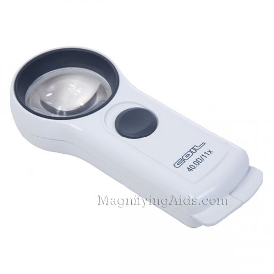 11X COIL Lighted Pocket Magnifier - 1.57 Inch Lens - Click Image to Close