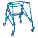 Nimbo Rehab Lightweight Posterior Posture Walker with Seat - Midnight Blue Young Adult