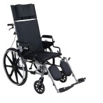 Viper Plus GT Full Reclining Wheelchair - Detachable Desk Arm and Elevating Leg Rests 16 Inches