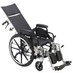 Viper Plus Light Weight Reclining Wheelchair - Elevating Leg Rest & Detachable Arms 12 Inch