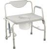 Bariatric Drop Arm Bedside Commode Chair