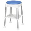 Bath Stool with Padded Rotating Seat