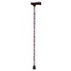 Lightweight Adjustable Folding Cane with T Handle - Purple Floral