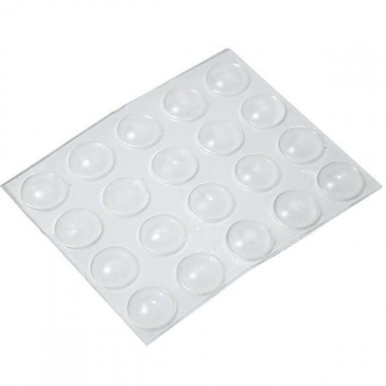 20 Medium Transparent Round Bumps