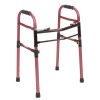 Two Button Folding Universal Walker - Red