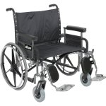Sentra Heavy Duty Wheelchair - Detachable Full Arm 30 Inches