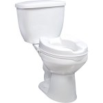 Raised Toilet Seat with Lock and Lid - Without Lid 2 Inches