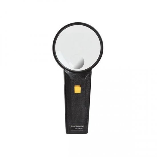 3X Lighted Pocket Magnifier with 10X Bifocal - Click Image to Close