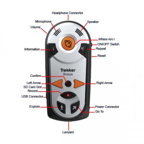 Trekker Breeze Handheld Talking GPS - Click Image to Close