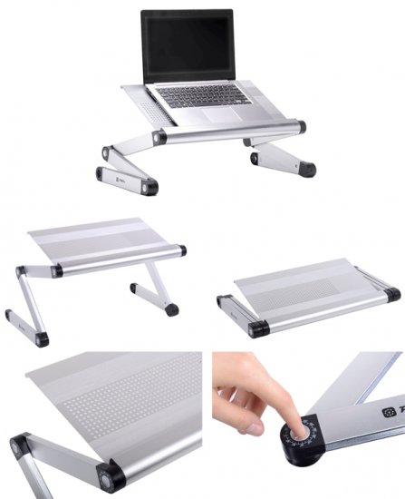 SuperMag Adjustable Vented Lap Desk Table