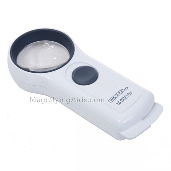 5X COIL Lighted Pocket Magnifier - 1.88 Inch Lens - Click Image to Close