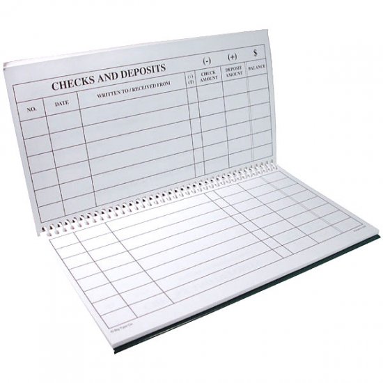 Big Type Large Print Check Register