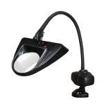 Dazor 5 Diopter LED Hi-Lighting Clamp Base Magnifier (30") - Black