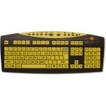 Keys U See Computer Keyboard - Yellow Keys with Black Print