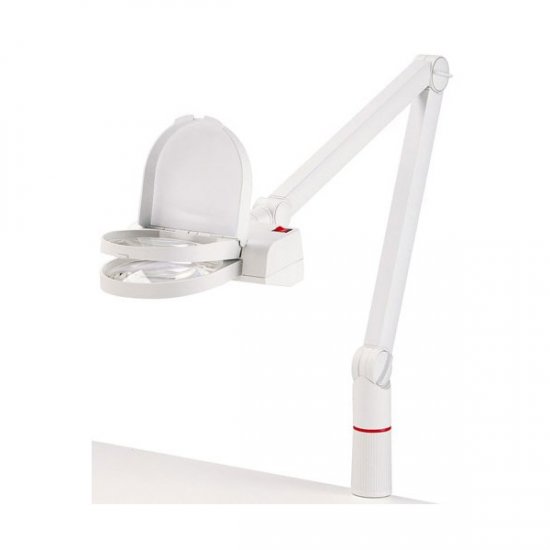 Eschenbach Vario 4X Table Clamp Magnifying Lamp with 2 Lens: 3.55D & 7.1D - Click Image to Close