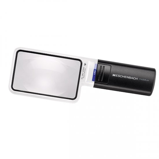 Eschenbach 3.5X Mobilux LED Lighted Pocket Magnifier Rectangle Lens - Click Image to Close