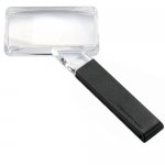 2.5X / 5D Eschenbach Biconvex Handheld Magnifier - 80 x 40 mm