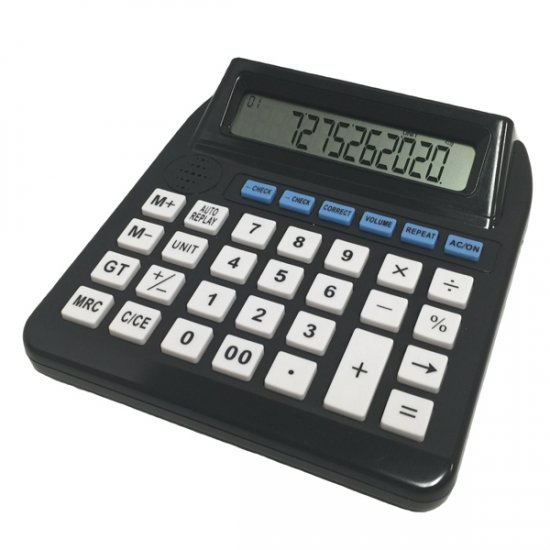 Big Button LCD Talking Calculator With Function Replay