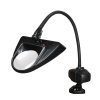 Dazor 3 Diopter LED Hi-Lighting Clamp Base Magnifier (30") - Black