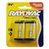 RAYOVAC - 9 Volt Heavy Duty Size D Battery - 4 Pack