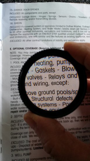 5X Round Pocket Magnifier Lens Distortion Free - 2.5 Inches - Click Image to Close