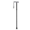 Adjustable Lightweight Folding Cane with Gel Hand Grip - Black