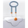 Michael Graves Clamp On Height Adjustable Tub Rail with Soft Cover Soap and Shampoo Dish