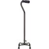 Vinyl Grip Four Point Cane - Black